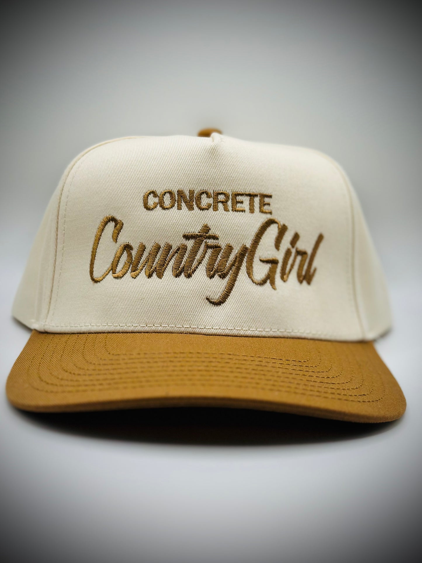 Concrete CountryGirl Beige/Copper Snapback Hat