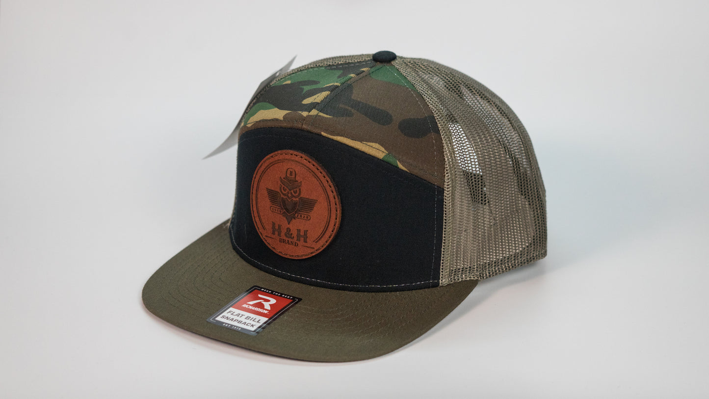 High Profile Leather Patch Hat