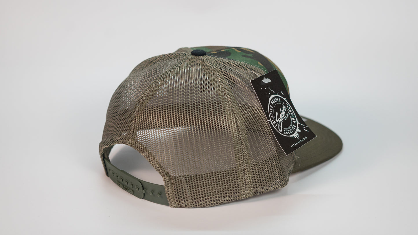 High Profile Leather Patch Hat