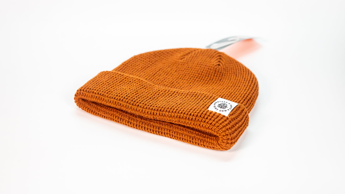 Waffle Knit Tag Logo Beanie