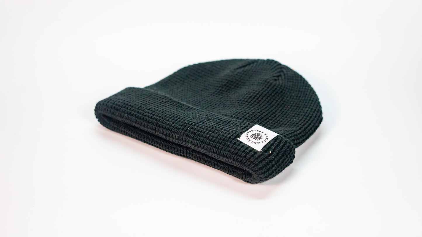 Waffle Knit Tag Logo Beanie