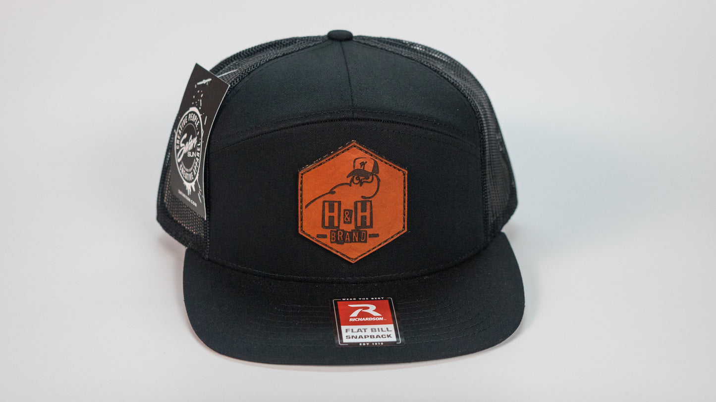 High Profile Leather Patch Hat