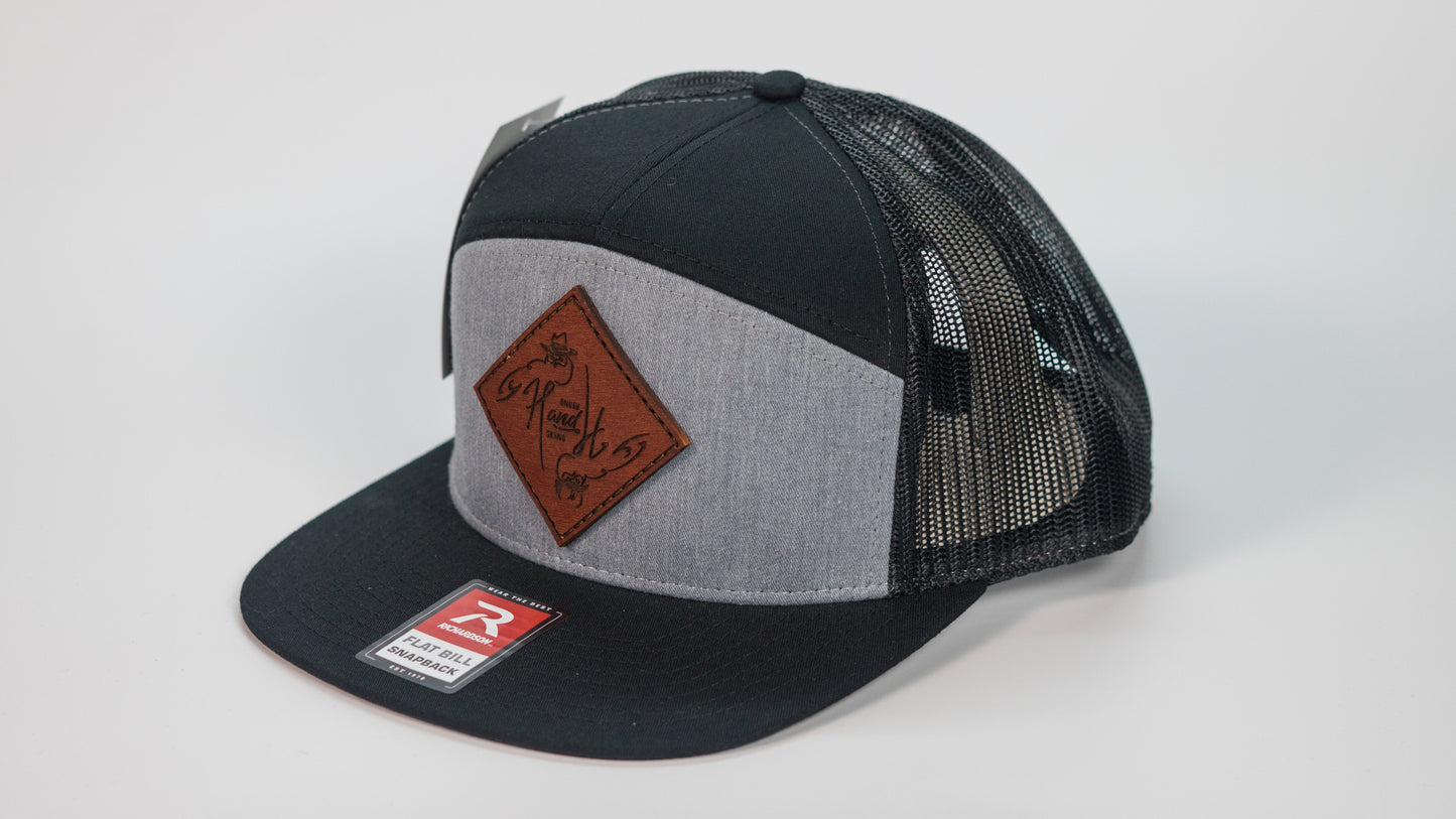 High Profile Leather Patch Hat